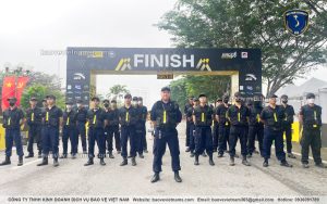 Triển khai bảo vệ cho sự kiện Longbien Marathon 2023