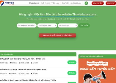 Rất nhiều cơ hội việc làm bảo vệ ở khu vực Hà Nội