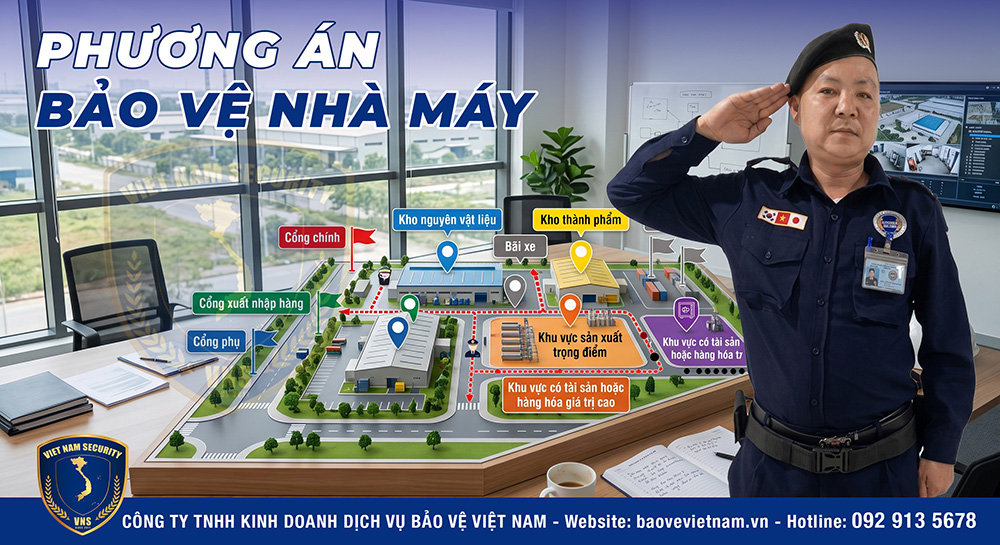 Chi phí thuê bảo vệ nhà máy: Cách tính, phương án, giá định mức Phương án bảo vệ nhà máy mới nhất cho công ty sản xuất